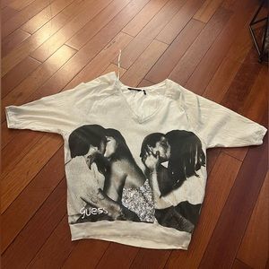 Vintage Guess Makeout top